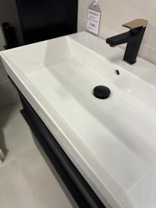 Kingsbath Manhy Black 70 koupelnová skříňka s umyvadlem