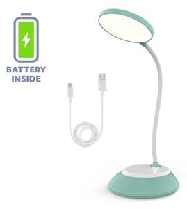 LED Stmívatelná nabíjecí stolní lampa VISUA LED/5W/5V 3000-5000K tyrkysová