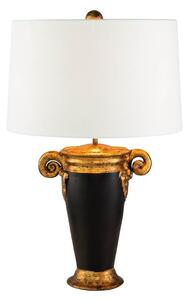 Keramická stolní lampa GALLIER černo-zlatá/63,5 cm