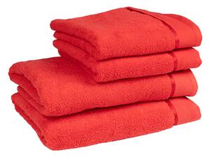 Tegatex Bavlněný ručník / osuška z mikro bavlny- červená Velikost: 70*140 cm