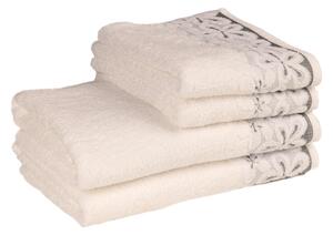 Bavlněný ručník / osuška Bella - bílá - Bílá - 50*90 cm