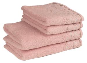 Bavlněný ručník / osuška Bella - růžová - Růžová - 50*90 cm