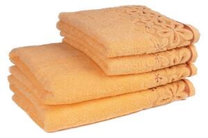 Tegatex Bavlněný ručník / osuška Bella - oranžová Velikost: 50*90 cm