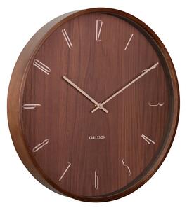 Nástěnné hodiny Suave wood tmavé dřevo KARLSSON