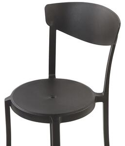 Set 4 ks. jídelních židlí Valerie (černá). 1035767