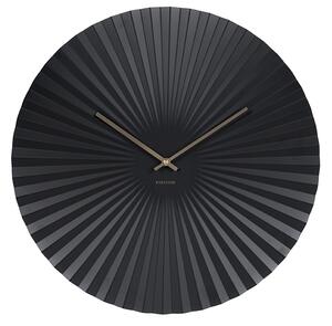 Nástěnné hodiny Sensu XL ocel černá KARLSSON (Barva - černá)