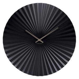 Nástěnné hodiny Sensu ocel černá KARLSSON (Barva - černá)