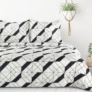 POVLEČENÍ Z MIKROVLÁKNA GEO01 160X200 CM, 2 KS 70X80 CM VZOROVÁNO