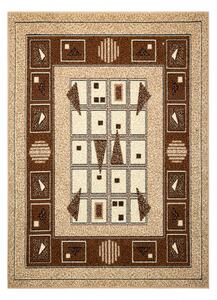 Weltom Kusový koberec BCF Morad DZETA Klasický geometrický béžový Rozměr: 60x110 cm