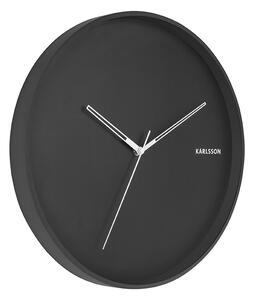 Nástěnné hodiny Odstín kovu černý KARLSSON (Barva - černá)
