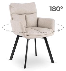 Jídelní židle Carpathos (béžová). Akce -14%