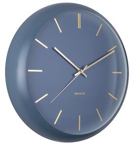 Nástěnné hodiny Globe tmavě modré,Design Armando Breeveld KARLSSON (Barva - tmavě modrá)