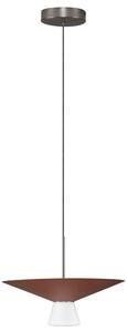 Nova Luce Hnědé závěsné LED světlo Baris 38 cm