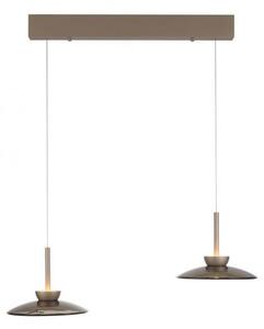 PAULNEUHAUS LED závěsné svítidlo Pure Moon, bronzová, stmívatelné 2700K - PAUL NEUHAUS
