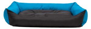 HobbyDog Pelíšek pro psa Economy - černý s modrou VELIKOST: L - 62 x 43 cm