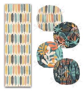 Set podsedáků a běhounu 5 ks Long Leaves – Mila Home