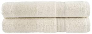 Premium ručníky SOLUND 2 ks krémové 80 x 200 cm 600 g/m² 137482