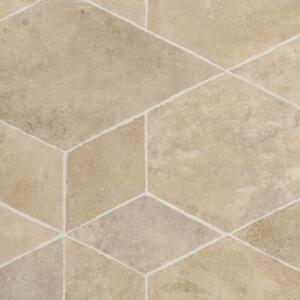 PVC LOFTEX 2173 Origin Cream - béžová dlažba šíře 2 m 2 m²