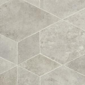 PVC LOFTEX 2174 Origin Light Grey - šedá dlažba šíře 2 m 2 m²