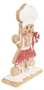 Vánoční dekorace perníček s lízátkem Gingerbread Man - 14*5*21 cm