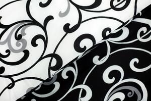 Tegatex Povlečení bavlna - ornamenty černobílé 70*90 cm, 140*200 cm