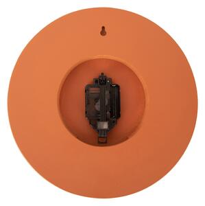 Nástěnné hodiny Studs kyvadlo dřevo pálené oranžové KARLSSON (Barva-oranžová)