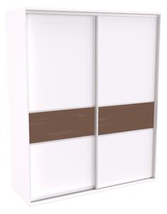 Šatní skříň FLEXI 2 se 2 zrcadly Varianta barvy: Olše, Šířka: 180 cm, Výška: 220 cm