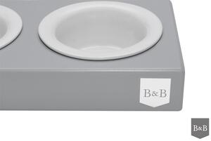 Bowl&Bone Republic Luxusní miska pro psa Ceramic Duo šedá VELIKOST: S - 27,5x14,5x5cm (0,23l)