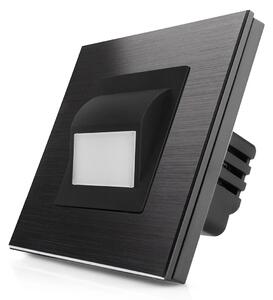 Kompletní podlahové LED světlo v hliníkovém rámečku ROON R-Socket-FL-ALU-BB