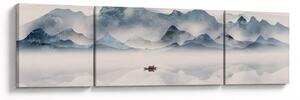 Obraz - Údolí modrých hor (170x50 cm)