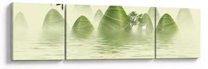 Obraz - Údolí zelených hor (170x50 cm)