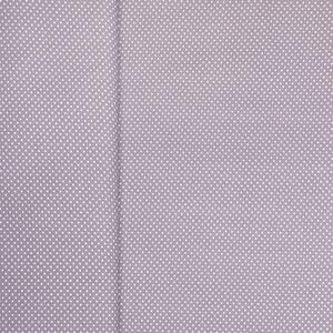 Tegatex Bavlněná látka metráž - bílé puntíky na šedém podkladu