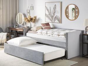 Jednolůžková postel 200 x 90 cm Tish (šedá) (s roštem). 1076233