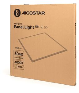 LED panel back-lite 600x600 28W UGR19 bílý 5040 lm 4000K