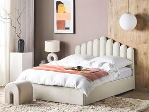 Manželská postel 180 cm Valhala (bílá) (s roštem a úložným prostorem). 1076486