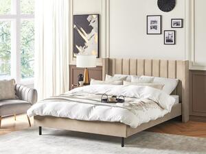Manželská postel 160 cm Vue (béžová) (s roštem). 1076443