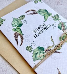 Spring Studio Blahopřání Chmelový věneček