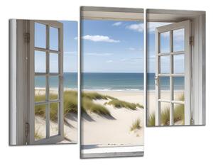 Obraz na plátně Okno na pláž
