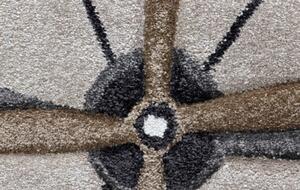 SINTELON Kusový koberec VEGAS KIDS kruh 05/SBE BARVA: Béžová, ROZMĚR: kruh Ø 120 cm