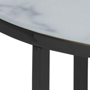 Actona Konferenční kulatý stolek Alisma bílý/černá