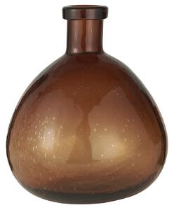 Skleněná váza Balloon Brown Glass 26 cm