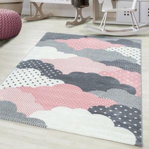 Dětský koberec Bambi 820 pink 80 x 150 cm - SLEVA 80 x 150 cm - SLEVA