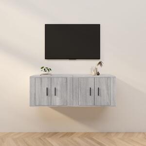 Nástěnné TV skříňky 2 ks šedé sonoma 57 x 34,5 x 40 cm 3188340