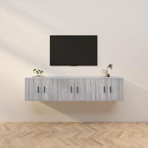 Nástěnné TV skříňky 3 ks šedé sonoma 57 x 34,5 x 40 cm 3188348