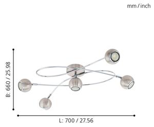 Eglo 94251 - LED Bodové svítidlo LOCANDA 5xGU10-LED/3W/230V