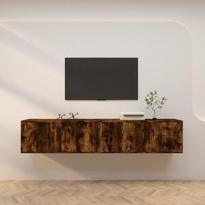 Nástěnné TV skříňky 2 ks kouřový dub 100 x 34,5 x 40 cm 3188371