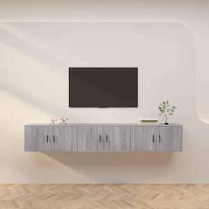 Nástěnné TV skříňky 3 ks šedé sonoma 80 x 34,5 x 40 cm 3188364