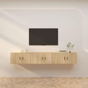 Nástěnné TV skříňky 3 ks dub sonoma 80 x 34,5 x 40 cm 3188361