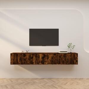Nástěnné TV skříňky 3 ks kouřový dub 80 x 34,5 x 40 cm 3188363