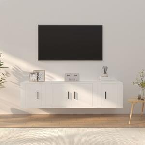 3dílný set TV skříněk bílý kompozitní dřevo 3188398